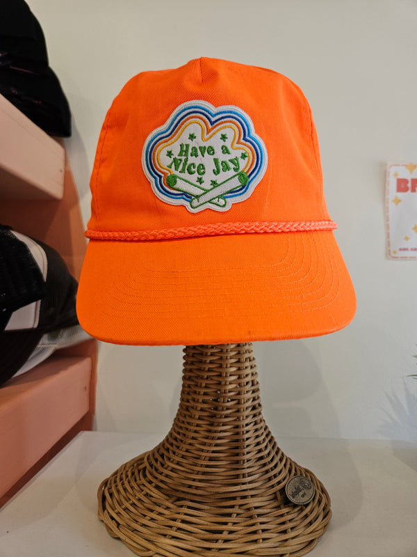 Bright Orange Have a Nice Jay Hat