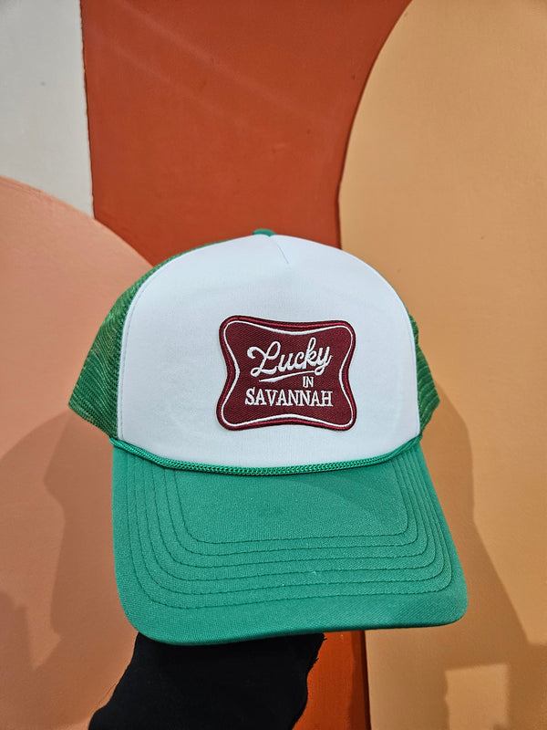 Lucky in Savannah Trucker Hat
