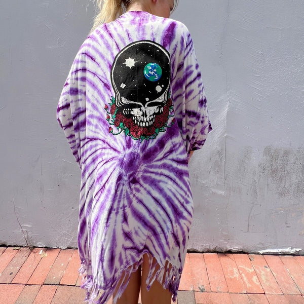 Greatful Dead Dyed Kimono