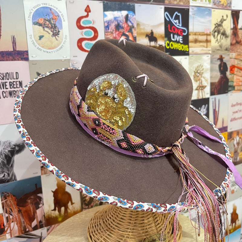 Seaside Hat with Sequin Patch