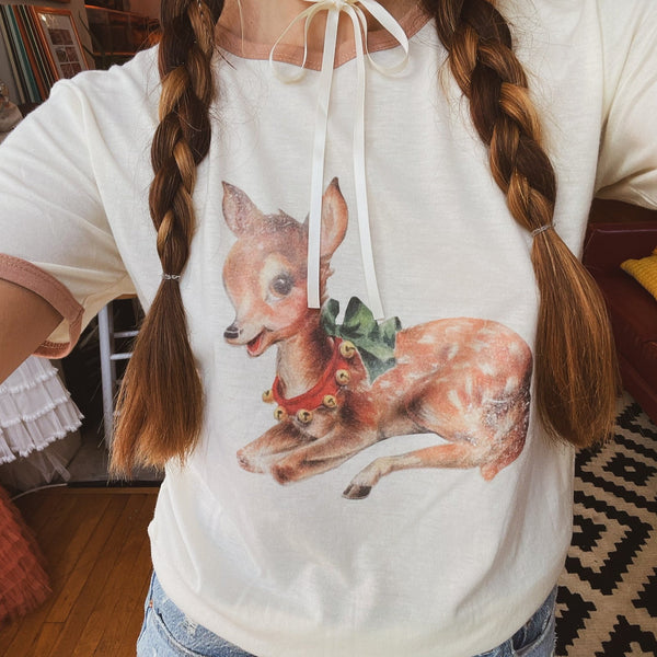 Baby Reindeer Ringer Tee