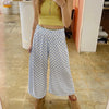 Checkerboard Wide Leg Pant