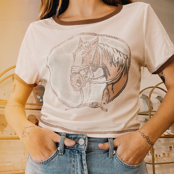 Horse Ringer Tee