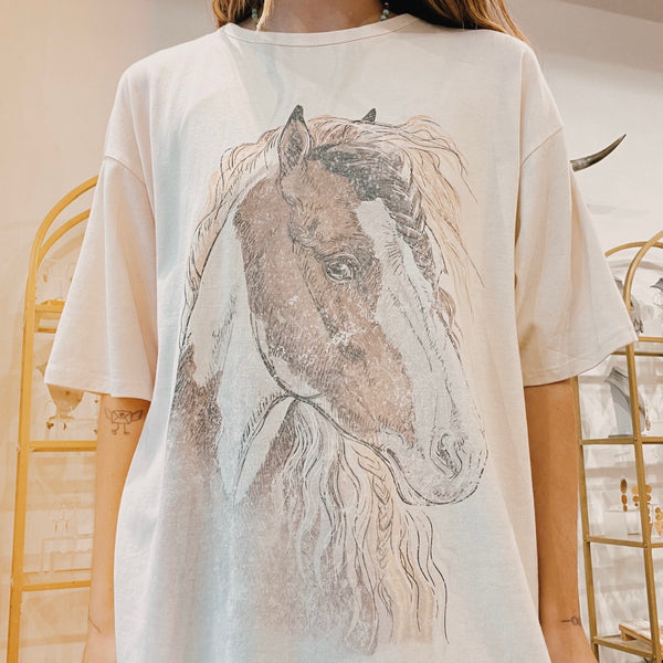 Horse Slouchy T-Shirt Dress WSL