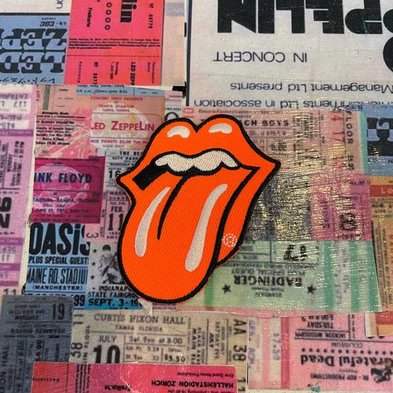 The Rolling Stones Standard Patch: Classic Tongue Orange WSL