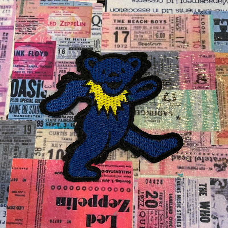 Grateful Dead Standard Patch: Blue Dancing Bear WSL