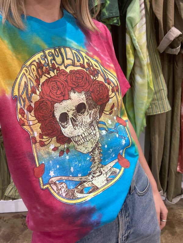 Mamie Ruth Grateful Dead Bertha Dip-Dye Tee L