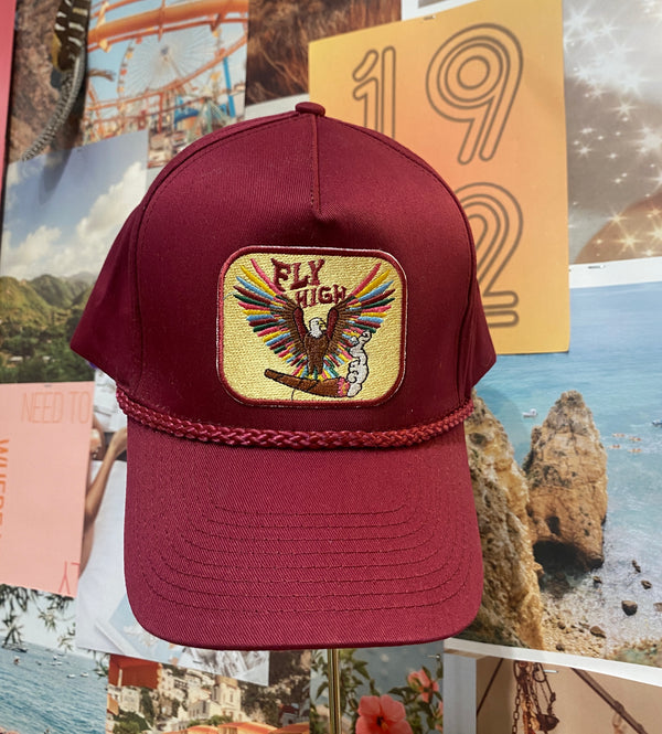 Maroon Fly High Trucker Hat