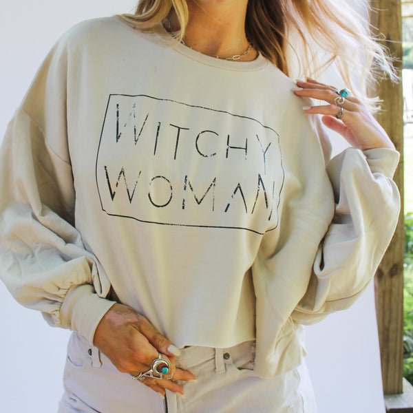 Witchy Woman Sand Beige Bubble Sweat WSL