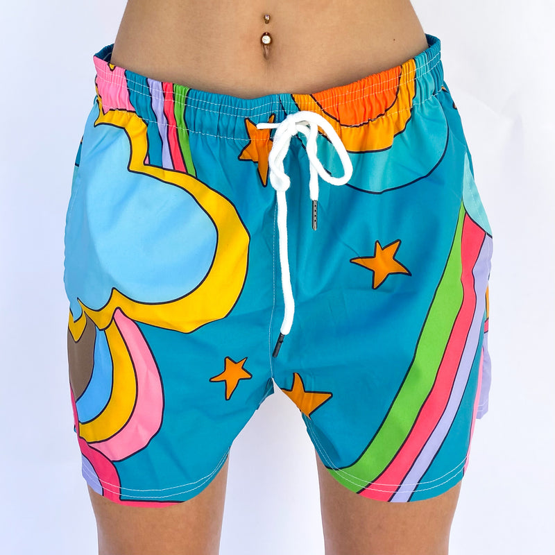 Unisex Head In The Clouds Festy Short
