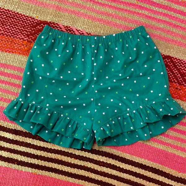 Embroidered Clover Ruffle Shorts WSL
