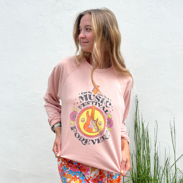 Festive af pink online sweatshirt